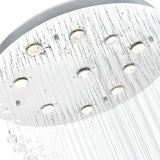 Ribbon 10 Light 26in Chrome Chandelier