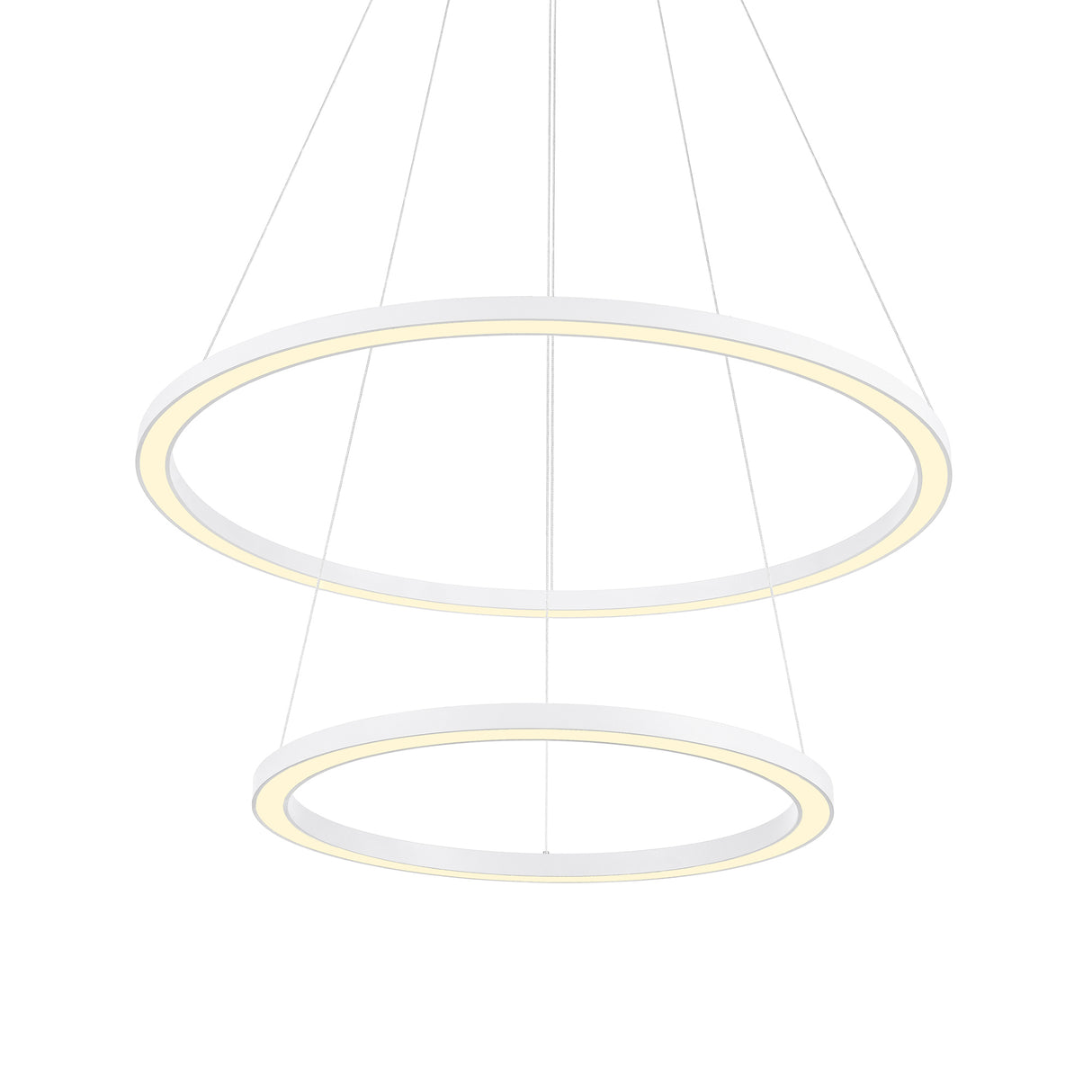 Chalice Integrated LED 24in White Chandelier