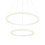 Chalice Integrated LED 24in White Chandelier
