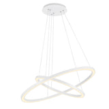 Chalice Integrated LED 24in White Chandelier