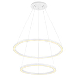 Chalice Integrated LED 24in White Chandelier