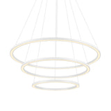 Chalice Integrated LED 31in White Chandelier