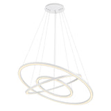 Chalice Integrated LED 31in White Chandelier