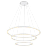 Chalice Integrated LED 31in White Chandelier