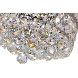 Empire 3 Light 12in Chrome Flush Mount with Crystals