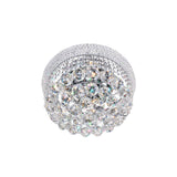 Empire 4 Light 14in Chrome Flush Mount with Crystals