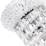 Empire 8 Light 18in Chrome Floor Lamp with Crystals
