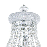 Empire 8 Light 18in Chrome Floor Lamp with Crystals