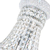 Empire 14 Light 20in Chrome Down Chandelier with Crystals