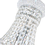 Empire 17 Light 24in Chrome Down Chandelier with Crystals