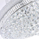 Empire 18 Light 28in Chrome Down Chandelier with Crystals