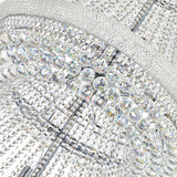 Empire 42 Light 50in Chrome Down Chandelier with Crystals