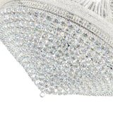 Empire 42 Light 50in Chrome Down Chandelier with Crystals