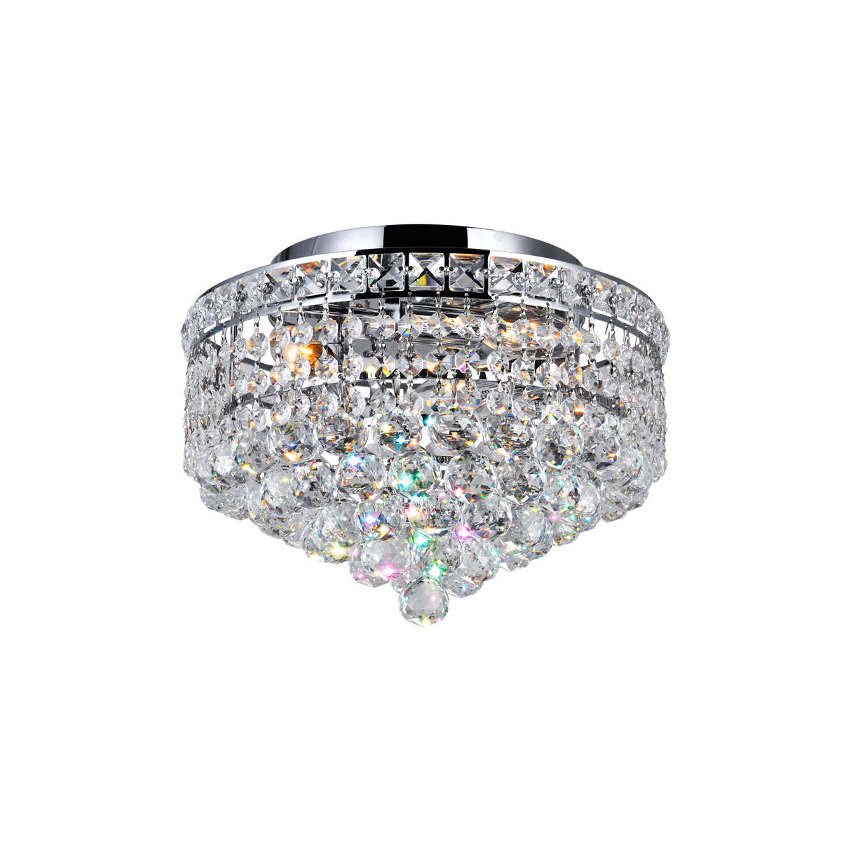 Luminous 3 Light 12in Chrome Flush Mount
