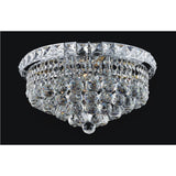 Luminous 4 Light 14in Chrome Flush Mount
