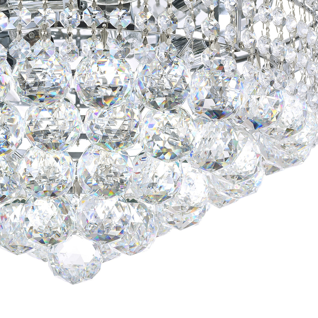 Luminous 5 Light 16in Chrome Flush Mount