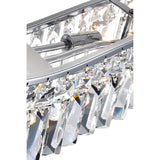 Glamorous 5 Light Down Chandelier With Chrome Finish