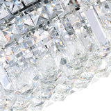 Colosseum 5 Light 16in Chrome Flush Mount with Crystals