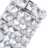 Colosseum 2 Light 5in Chrome Bathroom Sconce with Crystals