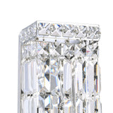 Colosseum 2 Light 5in Chrome Bathroom Sconce with Crystals