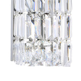 Colosseum 2 Light 5in Chrome Bathroom Sconce with Crystals