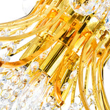 Princess 10 Light 24in Gold Down Chandelier