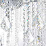 Maria Theresa 33 Light 42in Chrome Up Chandelier with Crystals