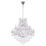 Maria Theresa 41 Light 50in Chrome Up Chandelier with Crystals