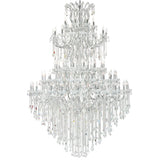 Maria Theresa 84 Light 70in Chrome Up Chandelier with Crystals