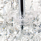 Maria Theresa 84 Light 70in Chrome Up Chandelier with Crystals