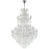 Maria Theresa 84 Light 70in Chrome Up Chandelier with Crystals