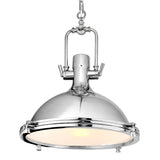Show 1 Light Down Pendant With Chrome Finish