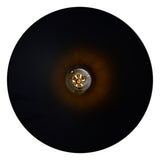 Brave 1 Light Black Flush Mount