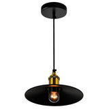 Brave 1 Light 9in Black Mini Pendant