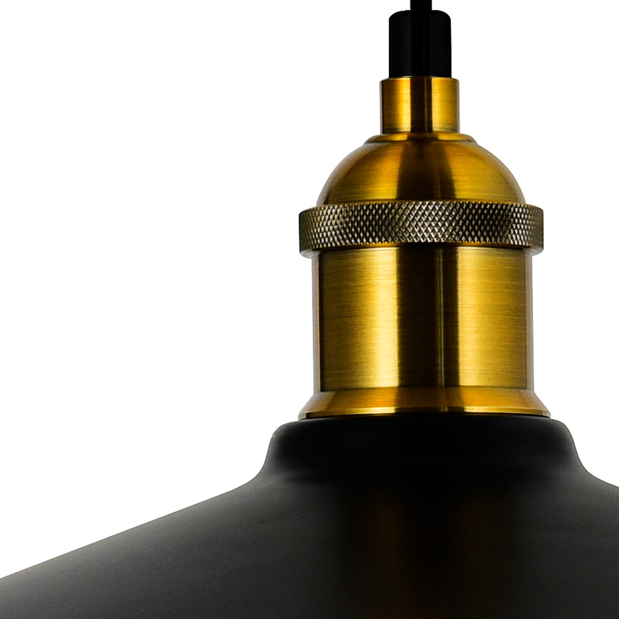 Brave 1 Light 9in Black Mini Pendant