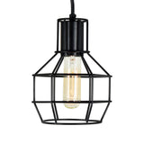 Secure 1 Light 6in Black Mini Pendant
