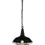 Morgan 1 Light 11in Black Down Mini Pendant