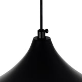Dynamic 1 Light 10in Black Down Mini Pendant