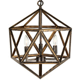 Amazon 3 Light Antique Forged Copper Pendant