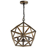 Amazon 3 Light Antique Forged Copper Pendant