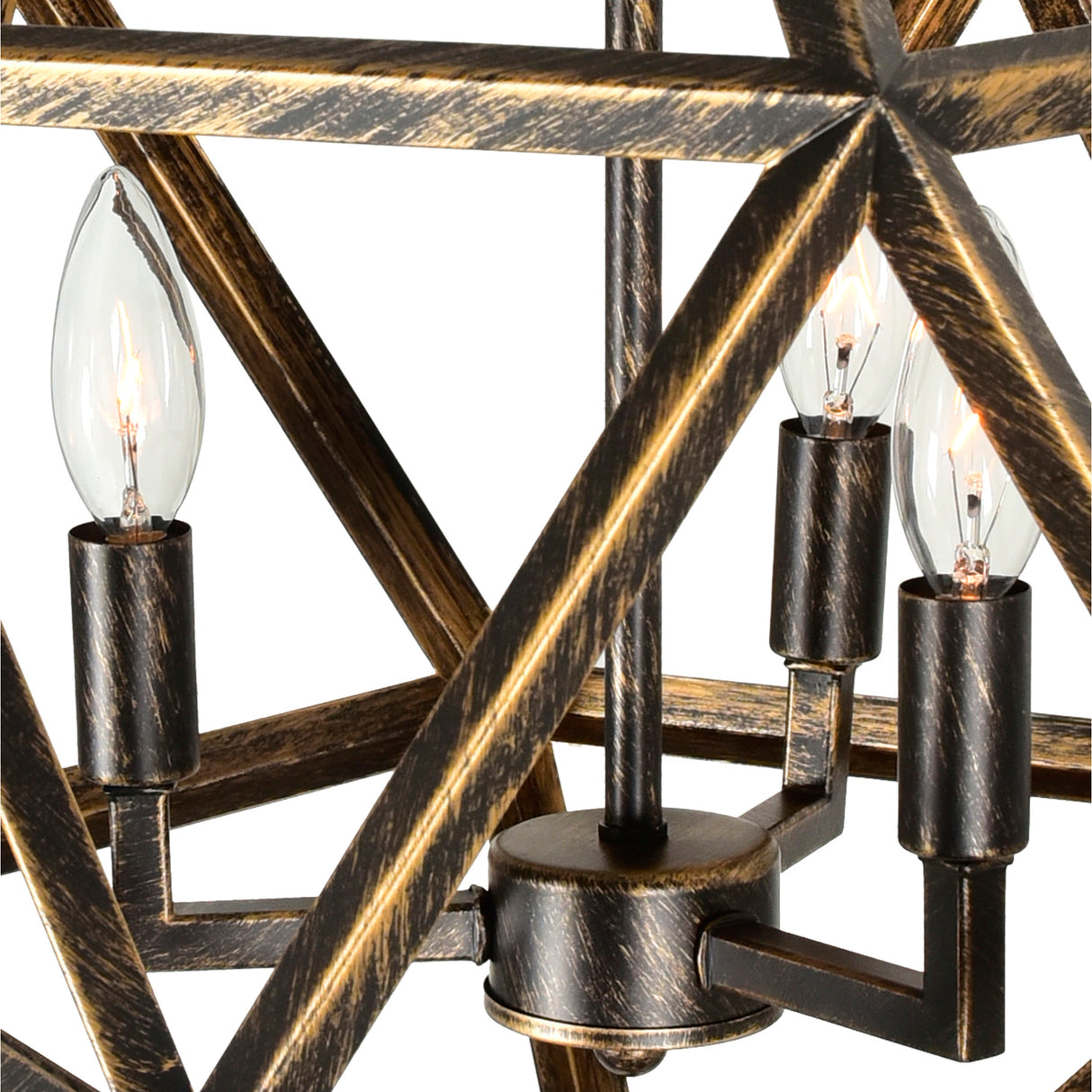 Amazon 3 Light Antique Forged Copper Pendant