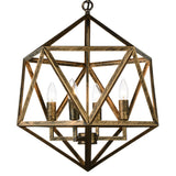 Amazon 4 Light Antique Forged Copper Pendant