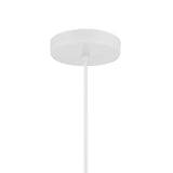 Keila 1 Light Down Pendant With Matte White & Gold Finish