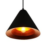 Keila 1 Light Down Pendant With Black & Gold Finish