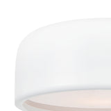 Campton 2 Light 14in White Drum Shade Flush Mount