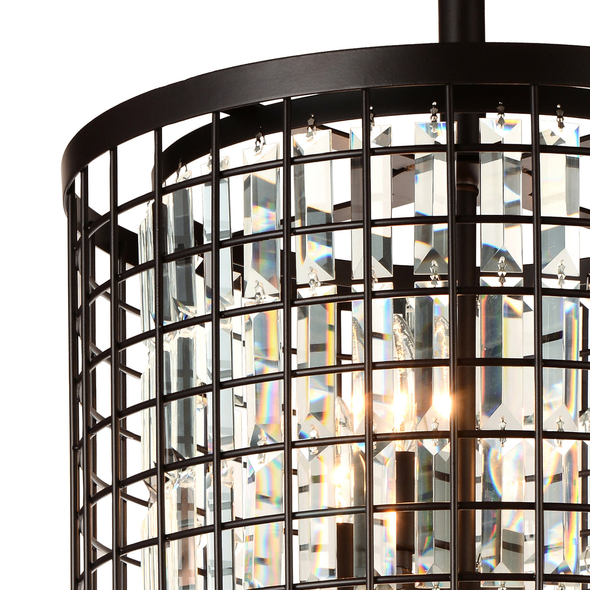 Meghna 6 Light Up Chandelier With Brown Finish