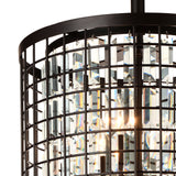 Meghna 6 Light Up Chandelier With Brown Finish
