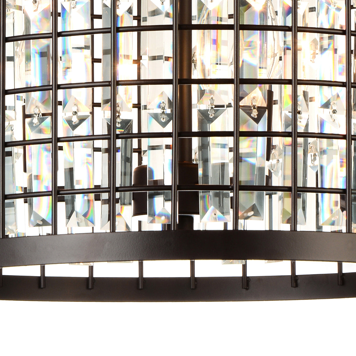 Meghna 6 Light Up Chandelier With Brown Finish