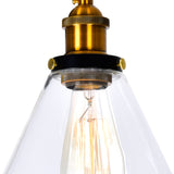 Eustis 3 Light 24in Black & Gold Vanity Light