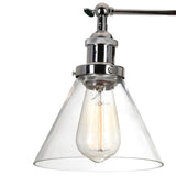 Eustis 1 Light 7in Polished Nickel Wall Sconce